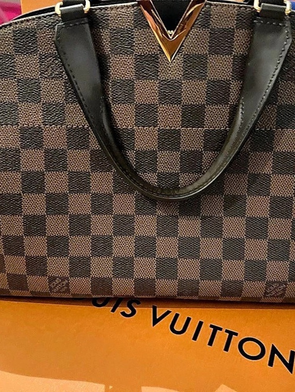 Louis Vuitton Bowling MM Checkered Brown & Black Like New